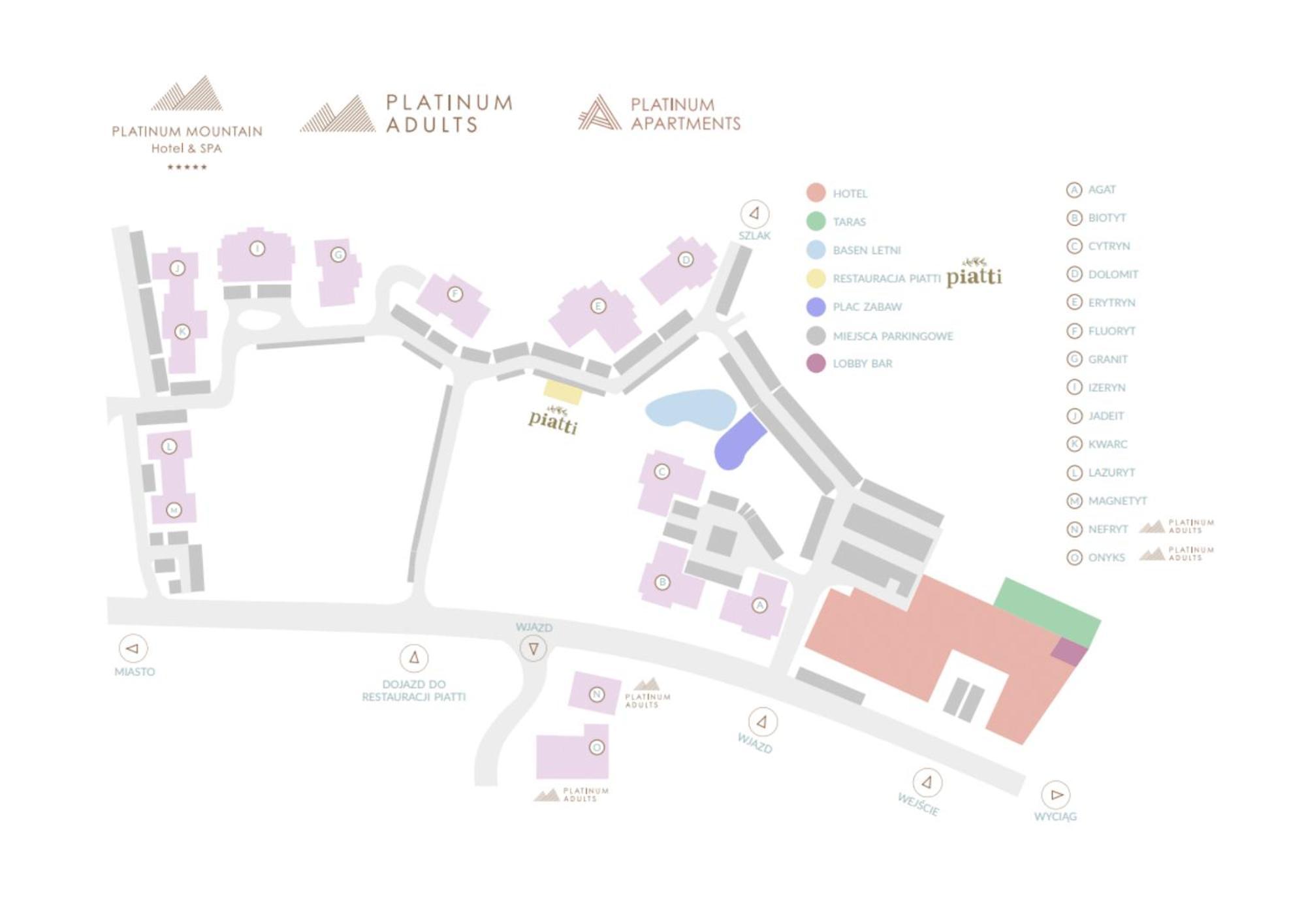 Platinum Mountain Hotel&Spa Szklarska Poreba Exterior photo Site plan